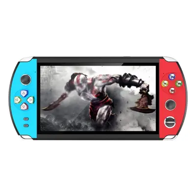 (Red & Blue) 7.1-Inch Large Screen Handheld Game Player Portable Video Console