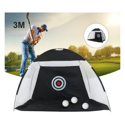 UK Outdoor Aid 3m Golf Target Strike Driving Cage Practice Net Hitting