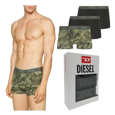 (2XL) DIESEL DAMIEN E4869 Mens Camouflage Pack Boxer