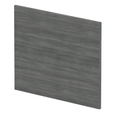 700mm Square MFC Reversible Shower Bath - Woodgrain Anthracite