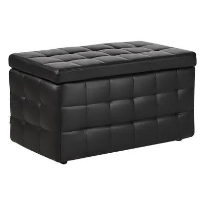 Storage Ottoman MICHIGAN Faux Leather Black