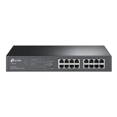 TP-LINK - 16-Port Gigabit Easy Smart Switch with Port PoE