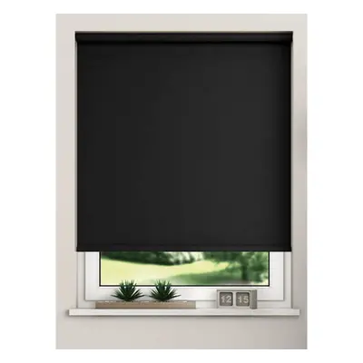 (140cm) Black 100% Thermal Blackout Roller Blind For Windows