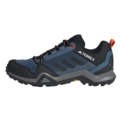 adidas Men's Terrex AX3 Gore-TEX Hiking Shoes Sneaker, Wonder Steel/Core Black/Orange, 8.5 UK