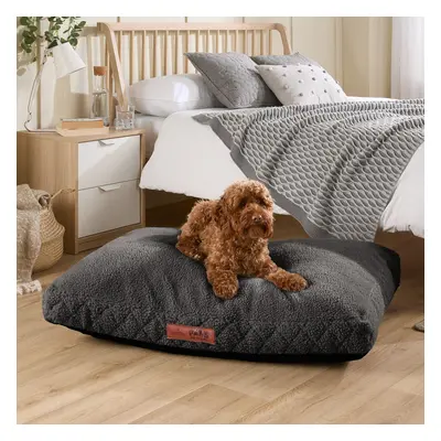 (Charcoal, Large) Slumberdown Paws for Slumber Sherpa Pet Bed UK Made