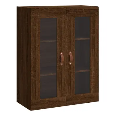 (brown oak) vidaXL Wall Mounted Cabinet Bathroom Cabinet Storage Hanging Wall Cabinet