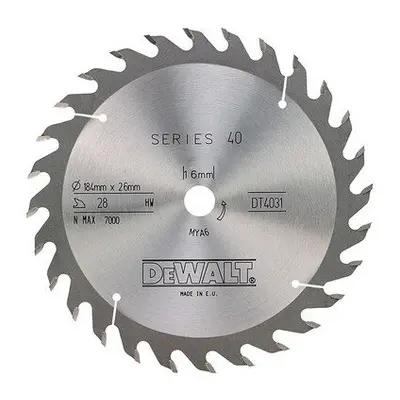 DeWalt DT4031-QZ Circular Saw Blade 184mm x 16mm x Teeth Series General Purpose