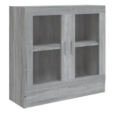 (grey sonoma) vidaXL Vitrine Cabinet Book Stand Rack Engineered Wood Multi Colours/Sizes