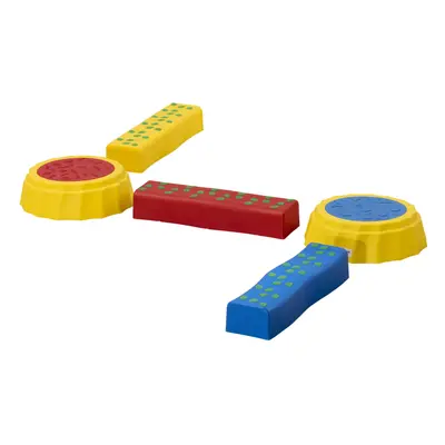 Outsunny PCS Kids Stepping Stones Balance Beam w/ Non-Slip Surface and Bottom