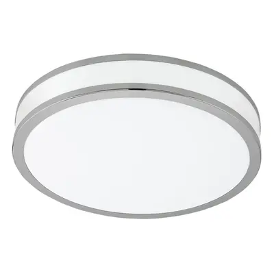 Wall Flush Ceiling Light Colour White Shade White Chrome Plastic Bulb LED 18W