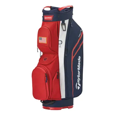 TaylorMade Cart Lite Bag, Red/Navy/White, Large