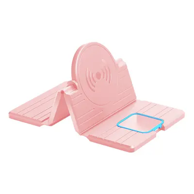 (Pink) Car Phone Holder Wireless Charger Pad Dashboard