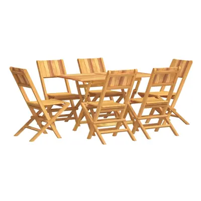 (without armrest, piece) vidaXL Garden Dining Set Dinner Set Patio Seating Piece Solid Wood Teak