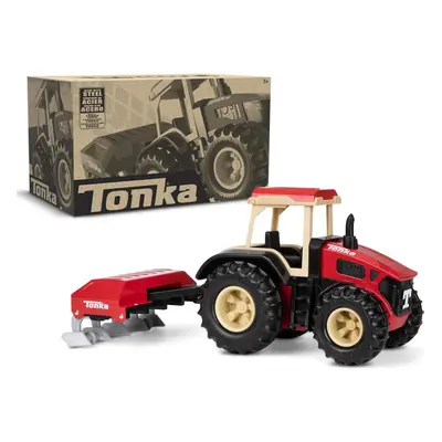 Tonka Farm Tractor & Plough - Steel Classics Farm Toy