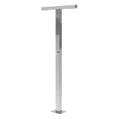 Freestanding Outdoor Shower Silver URZULAI