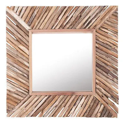 Wall Mirror KANAB Wood Light Wood