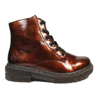 (6 (Adults')) | Paris | Brown Patent | Womens Ankle Boots