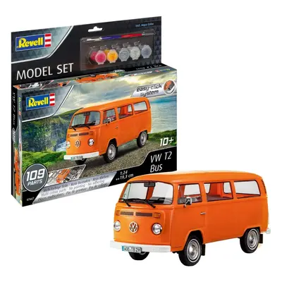 Revell Vw T2 Bus 1:24 Scale Model Kit With New Tool