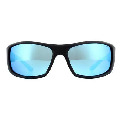 Polaroid Sport Sunglasses PLD 7013/S EL9 5X Matte Black Blue Mirror Polarized