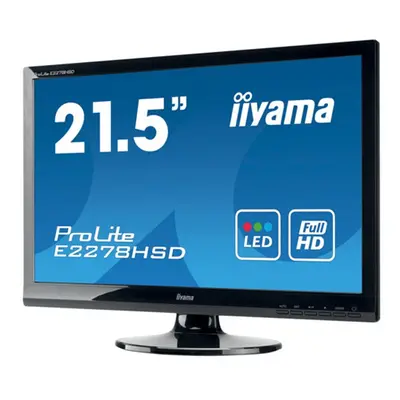 iiyama ProLite E2278HSD-1 21.5" Full HD LED Backlit LCD Monitor 55Hz 5ms Black