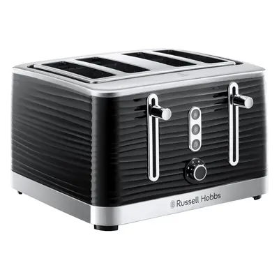 24381 Inspire High Gloss Plastic Four Slice Toaster, Black