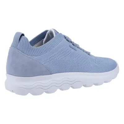 (Blue, (Adults')) Geox D Spherica A Leather Women's Light Sky Trainers