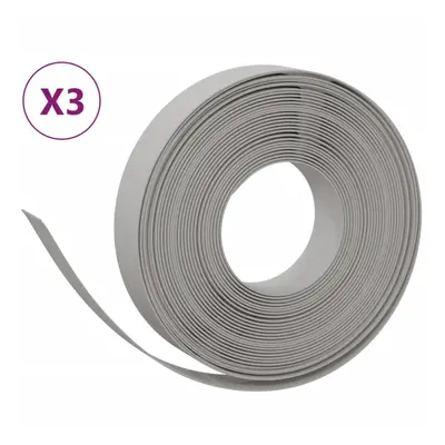 (grey, x 0.1 m) vidaXL Garden Edging Patio Lawn Edging Garden Border Rolls pcs Polyethylene