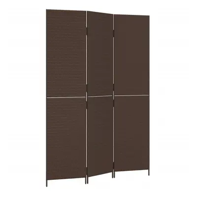 vidaXL Room Divider Panels Privacy Screen Balcony Screen Brown Poly Rattan