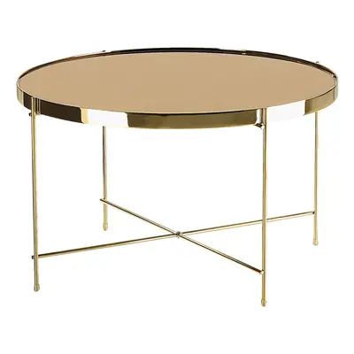 Side Table LUCEA Mirrored Gold