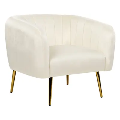 Armchair LACONIA Velvet Cream