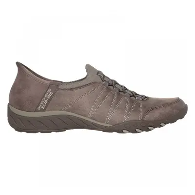 (4 (Adults')) Breathe-Easy Home-Body | Dark Taupe | Women's Casual Slip-in Trainers