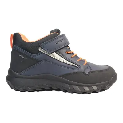 (2.5 (Adults')) J Simbyos | Navy/Orange | Childrens Waterproof Ankle Boots