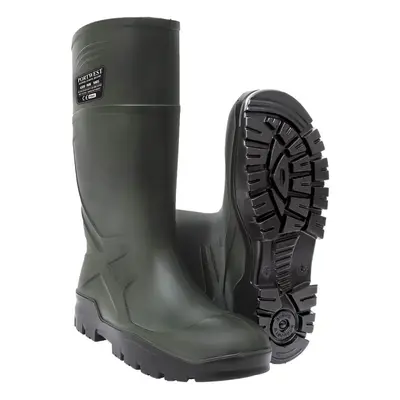 (Green, UK 10.5) Portwest PU Safety Wellington