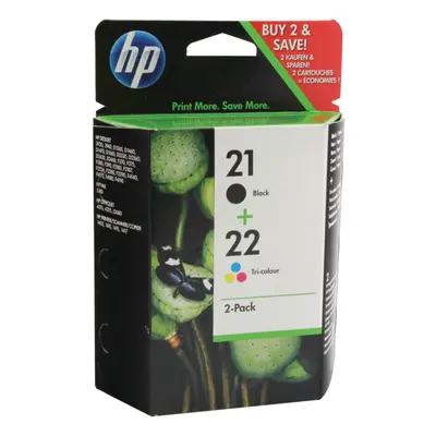 HP 21/22 Black /Cyan/Magenta/Yellow Ink Cartridges Pack of SD367AE HPSD367AE