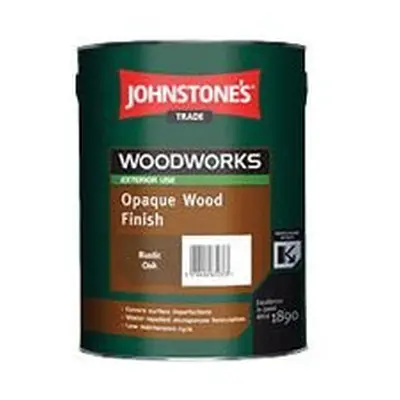 5 LTR JOHNSTONE'S WOODWORKS OPAQUE WOOD FINISH SATIN WHITE