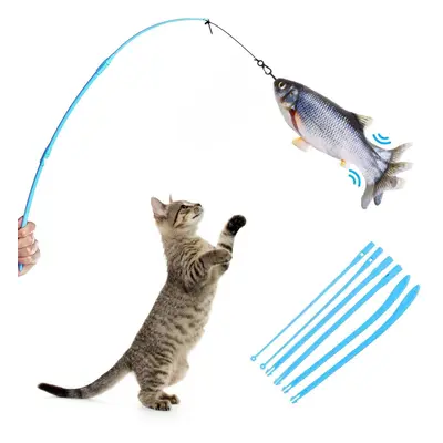 Moving Fish Cat Toy Soft and Comfortable Plush Material Easy to Clean Enhancing Interaction with