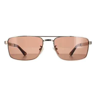 Police Sunglasses SPLB43 Origins 02A8 Shiny Grey Gold Brown