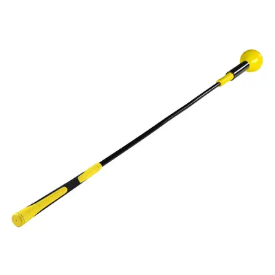 (Yellow) 48" Golf Swing Trainer Aid Stick Glass Fiber Power Strength Tempo Sport Practice Flex T