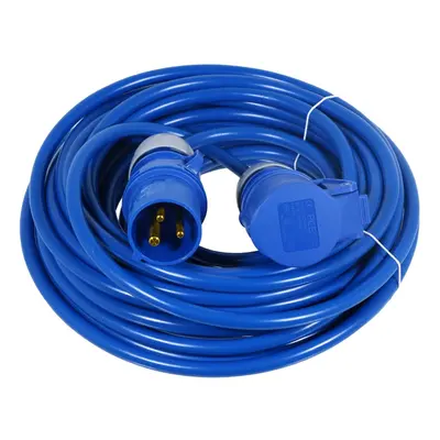 16A Extension Lead 14m 240V 2.5mm Heavy Duty Power Cable Cord 3-Pin 2P+E (Blue)