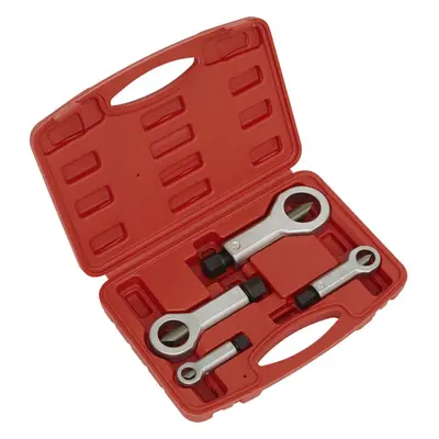 4 Piece Nut Splitter Set - 9mm to 27mm Capacity - Hardened Steel Blades - Case