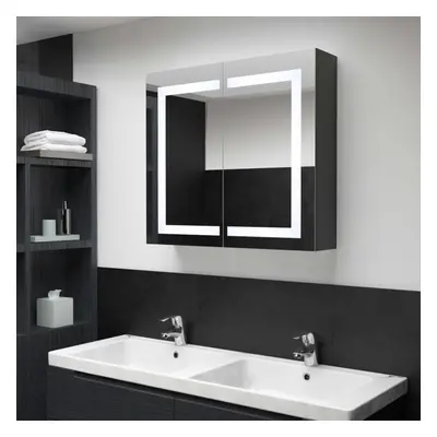 vidaXL LED Bathroom Mirror Cabinet Medicine Cabinet LED Mirrored Cabinet Home