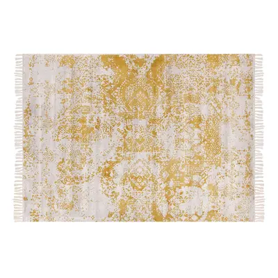 Vintage Area Rug x cm Yellow and Beige BOYALI