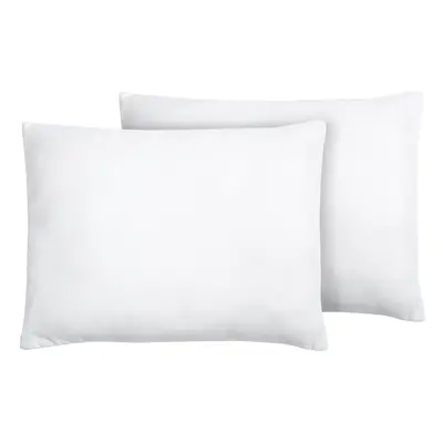 Set of Microfibre Bed Low Profile Pillows x cm ERRIGAL