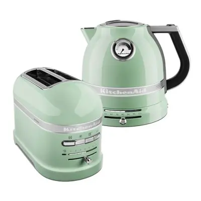 KitchenAid Artisan Pistachio Slot Toaster and Kettle Set