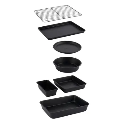 BW12572EU7 Bakes Stackable Piece Bakeware Set â Non-Stick With Baking Tray, Cake Tin, Tart Tin