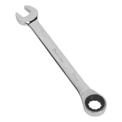 17mm Ratchet Combination Spanner - Chrome Vanadium Steel - Tooth Ratchet Ring