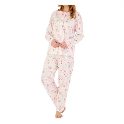 (Ivory, 20/22) Slenderella PJ88110 Women's Floral Cotton Pyjama Set