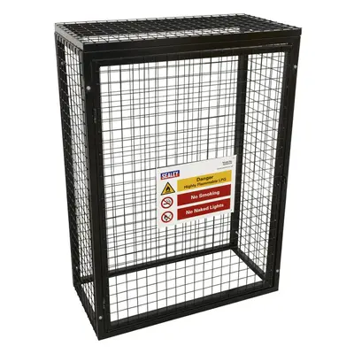 Gas Cylinder Storage Cage - 3x 19KG Cylinders - Outdoor Butane / Propane Safety