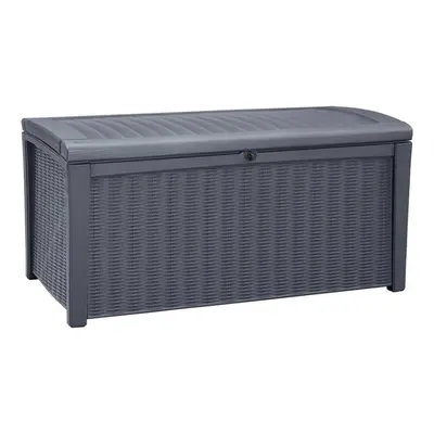 Keter Garden Storage Box Borneo 416L Outdoor Entryway Trunk Chest Bench Box