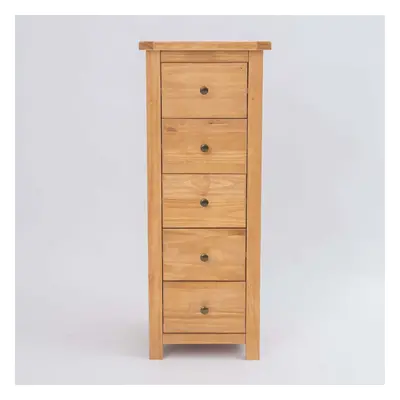 Chest of Drawers Drawer Dark Oak Narrow Bedroom Furniture Storage Wood Unit